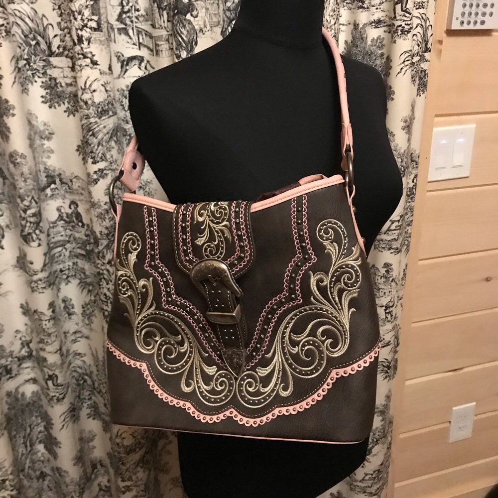 Montana West Conceal Carry Handbag Purse With Dust Bag. EUG